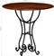 vidaXL - Eettafel - 80x76 - cm - massief - hout - met - honingafwerking