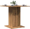 vidaXL - Eettafel - 80x80x75 - cm - bewerkt - hout - artisanaal - eikenkleurig