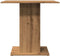 vidaXL - Eettafel - 80x80x75 - cm - bewerkt - hout - artisanaal - eikenkleurig