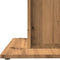 vidaXL - Eettafel - 80x80x75 - cm - bewerkt - hout - artisanaal - eikenkleurig