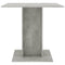 vidaXL - Eettafel - 80x80x75 - cm - bewerkt - hout - betongrijs