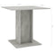 vidaXL - Eettafel - 80x80x75 - cm - bewerkt - hout - betongrijs