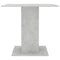vidaXL - Eettafel - 80x80x75 - cm - bewerkt - hout - betongrijs