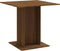 vidaXL - Eettafel - 80x80x75 - cm - bewerkt - hout - bruin - eikenkleur