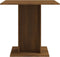 vidaXL - Eettafel - 80x80x75 - cm - bewerkt - hout - bruin - eikenkleur