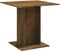 vidaXL - Eettafel - 80x80x75 - cm - bewerkt - hout - gerookt - eiken