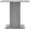 vidaXL - Eettafel - 80x80x75 - cm - bewerkt - hout - grijs - sonoma - eikenkleurig