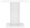 vidaXL - Eettafel - 80x80x75 - cm - bewerkt - hout - hoogglans - wit