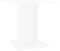 vidaXL - Eettafel - 80x80x75 - cm - bewerkt - hout - hoogglans - wit