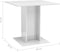 vidaXL - Eettafel - 80x80x75 - cm - bewerkt - hout - hoogglans - wit
