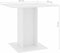 vidaXL - Eettafel - 80x80x75 - cm - bewerkt - hout - wit