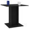 vidaXL - Eettafel - 80x80x75 - cm - bewerkt - hout - zwart