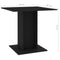 vidaXL - Eettafel - 80x80x75 - cm - bewerkt - hout - zwart