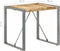 vidaXL - Eettafel - 80x80x75 - cm - ruw - mangohout