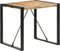 vidaXL - Eettafel - 80x80x75 - cm - ruw - mangohout