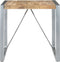 vidaXL - Eettafel - 80x80x75 - cm - ruw - mangohout