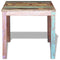vidaXL - Eettafel - 80x82x76 - cm - massief - gerecycled - hout