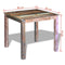 vidaXL - Eettafel - 80x82x76 - cm - massief - gerecycled - hout