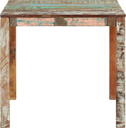 vidaXL - Eettafel - 82x80x76 - cm - massief - gerecycled - hout