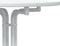 vidaXL - Eettafel - Ã - 80x110 - cm - bewerkt - hout - en - staal - wit