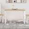 vidaXL - Eettafel - Corona - 112x60x75 - cm - massief - grenenhout - wit