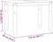 vidaXL - Eettafel - Corona - 112x60x75 - cm - massief - grenenhout