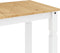 vidaXL - Eettafel - Corona - 112x60x75 - cm - massief - grenenhout - wit