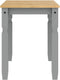 vidaXL - Eettafel - Corona - 112x60x75 - cm - massief - grenenhout - grijs