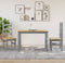vidaXL - Eettafel - Corona - 112x60x75 - cm - massief - grenenhout - grijs