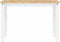 vidaXL - Eettafel - Corona - 112x60x75 - cm - massief - grenenhout - wit
