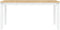vidaXL - Eettafel - Corona - 160x80x75 - cm - massief - grenenhout - wit