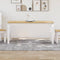 vidaXL - Eettafel - Corona - 160x80x75 - cm - massief - grenenhout - wit