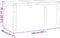 vidaXL - Eettafel - Corona - 160x80x75 - cm - massief - grenenhout - grijs