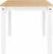 vidaXL - Eettafel - Corona - 160x80x75 - cm - massief - grenenhout - wit