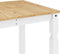 vidaXL - Eettafel - Corona - 160x80x75 - cm - massief - grenenhout - wit