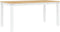 vidaXL - Eettafel - Corona - 160x80x75 - cm - massief - grenenhout - wit