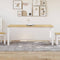 vidaXL - Eettafel - Corona - 180x90x75 - cm - massief - grenenhout - wit