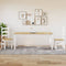 vidaXL - Eettafel - Corona - 180x90x75 - cm - massief - grenenhout - wit