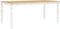 vidaXL - Eettafel - Corona - 180x90x75 - cm - massief - grenenhout - wit