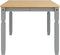 vidaXL - Eettafel - Corona - 180x90x75 - cm - massief - grenenhout - grijs