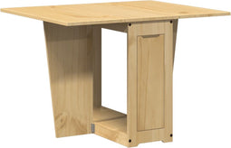 vidaXL - Eettafel - Corona - inklapbaar - massief - grenenhout - wasbruin