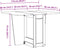 vidaXL - Eettafel - Corona - inklapbaar - massief - grenenhout - wit