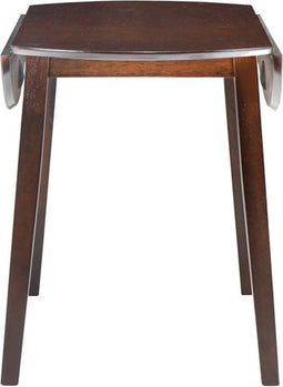 vidaXL - Eettafel - inklapbaar - rond - MDF - bruin