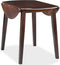 vidaXL - Eettafel - inklapbaar - rond - MDF - bruin