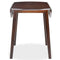 vidaXL - Eettafel - inklapbaar - rond - MDF - bruin