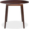 vidaXL - Eettafel - inklapbaar - rond - MDF - bruin