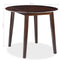 vidaXL - Eettafel - inklapbaar - rond - MDF - bruin