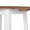 vidaXL - Eettafel - inklapbaar - rond - MDF - wit