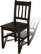 vidaXL - Eettafel - met - 4 - stoelen - hout - bruin