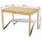 vidaXL - Eettafel - met - 4 - stoelen - hout - naturel